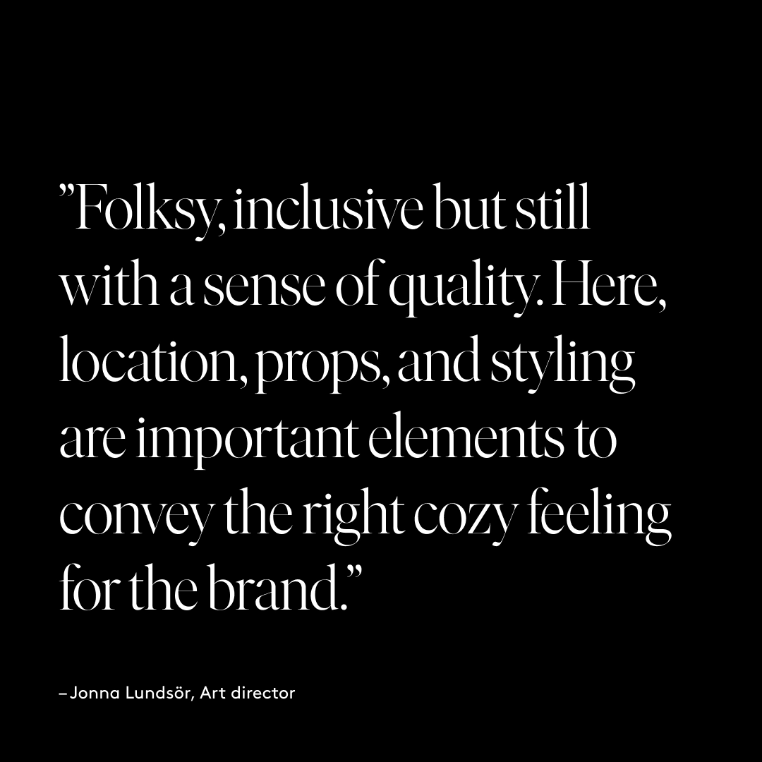 Quote from the Art Director directing the project - Ny Studio